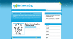 Desktop Screenshot of freshcoloring.com