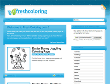 Tablet Screenshot of freshcoloring.com